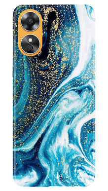 Marble Texture Mobile Back Case for Oppo A17 (Design - 270)