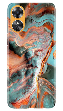 Marble Texture Mobile Back Case for Oppo A17 (Design - 271)
