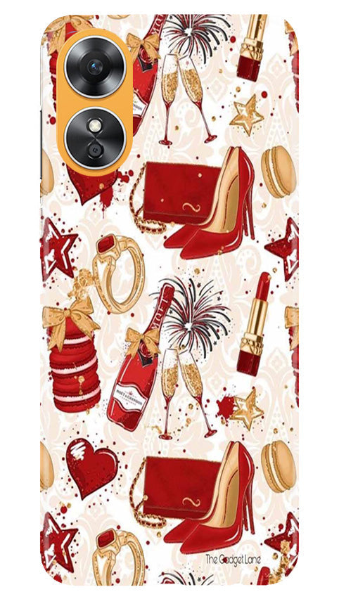 Girlish Mobile Back Case for Oppo A17 (Design - 274)