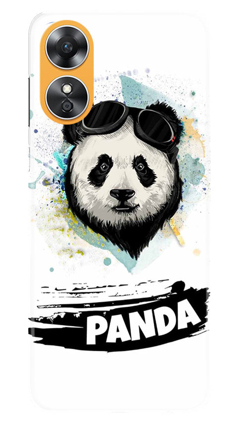 Panda Mobile Back Case for Oppo A17 (Design - 281)
