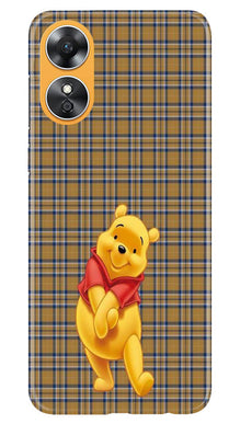 Pooh Mobile Back Case for Oppo A17 (Design - 283)