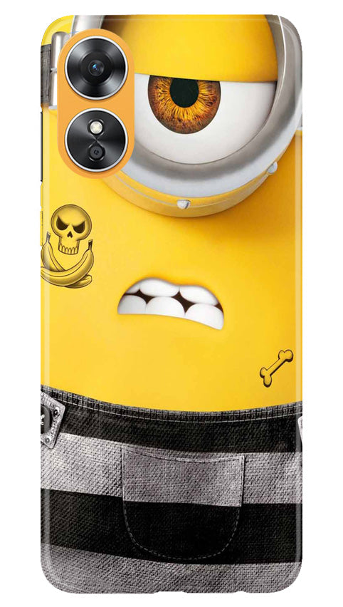 Minion Mobile Back Case for Oppo A17 (Design - 286)