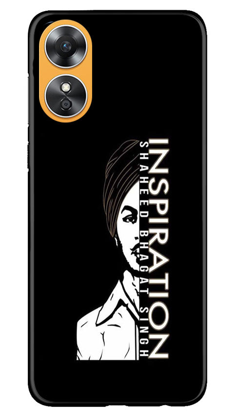 Bhagat Singh Mobile Back Case for Oppo A17 (Design - 291)