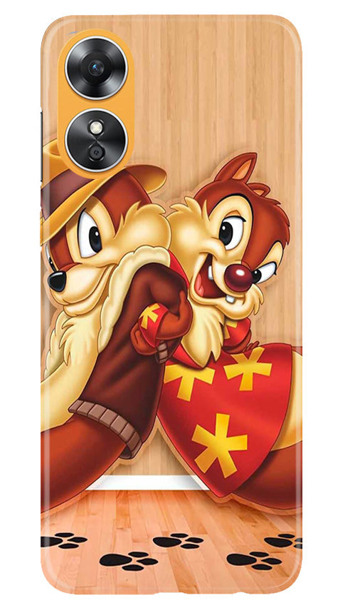 Chip n Dale Mobile Back Case for Oppo A17 (Design - 297)