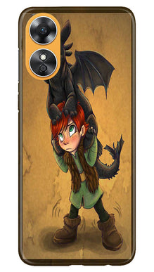 Dragon Mobile Back Case for Oppo A17 (Design - 298)
