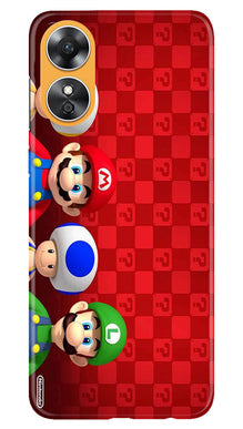 Mario Mobile Back Case for Oppo A17 (Design - 299)