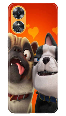 Dog Puppy Mobile Back Case for Oppo A17 (Design - 310)