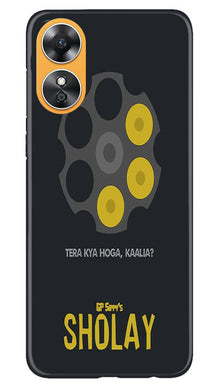 Sholay Mobile Back Case for Oppo A17 (Design - 316)