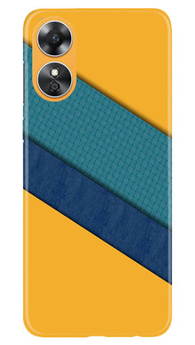 Diagonal Pattern Mobile Back Case for Oppo A17 (Design - 329)