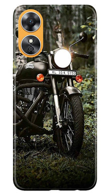 Royal Enfield Mobile Back Case for Oppo A17 (Design - 343)