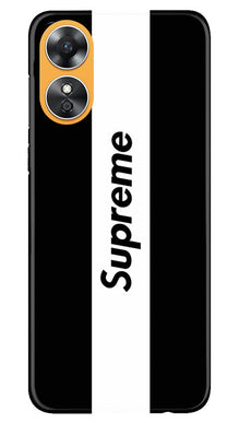 Supreme Mobile Back Case for Oppo A17 (Design - 346)
