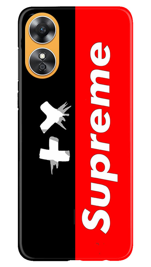 Supreme Mobile Back Case for Oppo A17 (Design - 347)