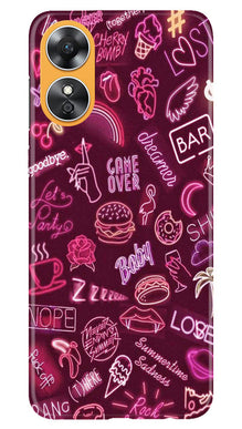Party Theme Mobile Back Case for Oppo A17 (Design - 350)