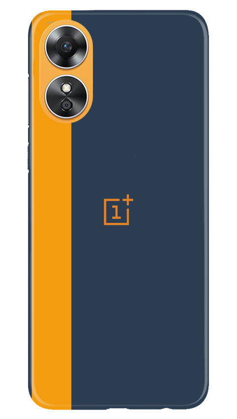 Oneplus Logo Mobile Back Case for Oppo A17 (Design - 353)