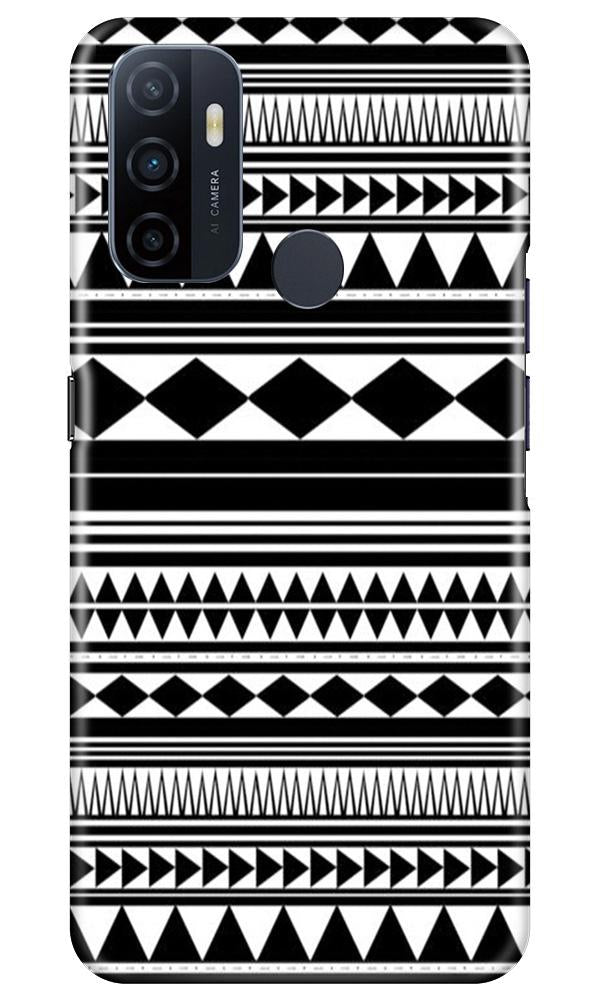 Black white Pattern Case for Oppo A53