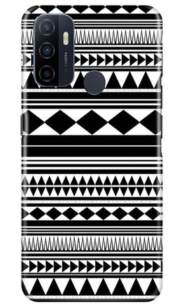 Black white Pattern Case for Oppo A53