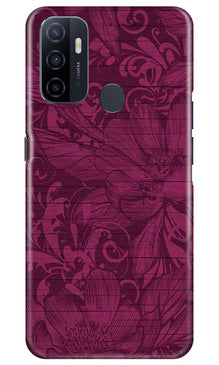 Purple Backround Mobile Back Case for Oppo A53 (Design - 22)