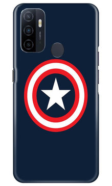 Captain America Mobile Back Case for Oppo A33 (Design - 42)