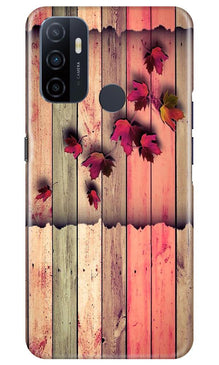 Wooden look2 Mobile Back Case for Oppo A33 (Design - 56)