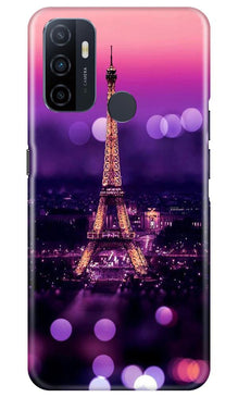 Eiffel Tower Mobile Back Case for Oppo A53 (Design - 86)