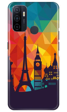 Eiffel Tower2 Mobile Back Case for Oppo A53 (Design - 91)