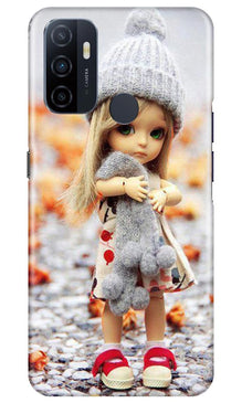 Cute Doll Mobile Back Case for Oppo A53 (Design - 93)