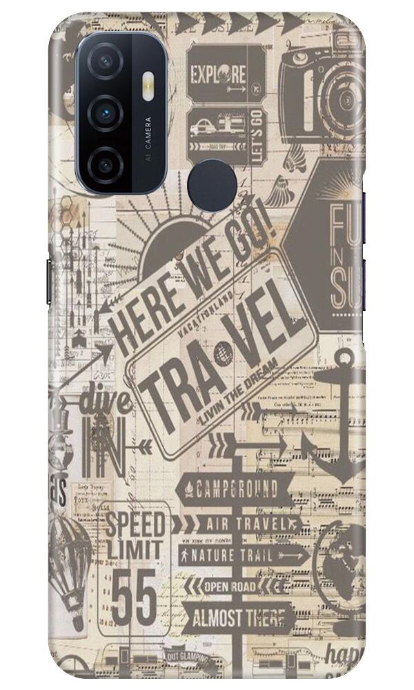 Travel Case for Oppo A53  (Design - 104)