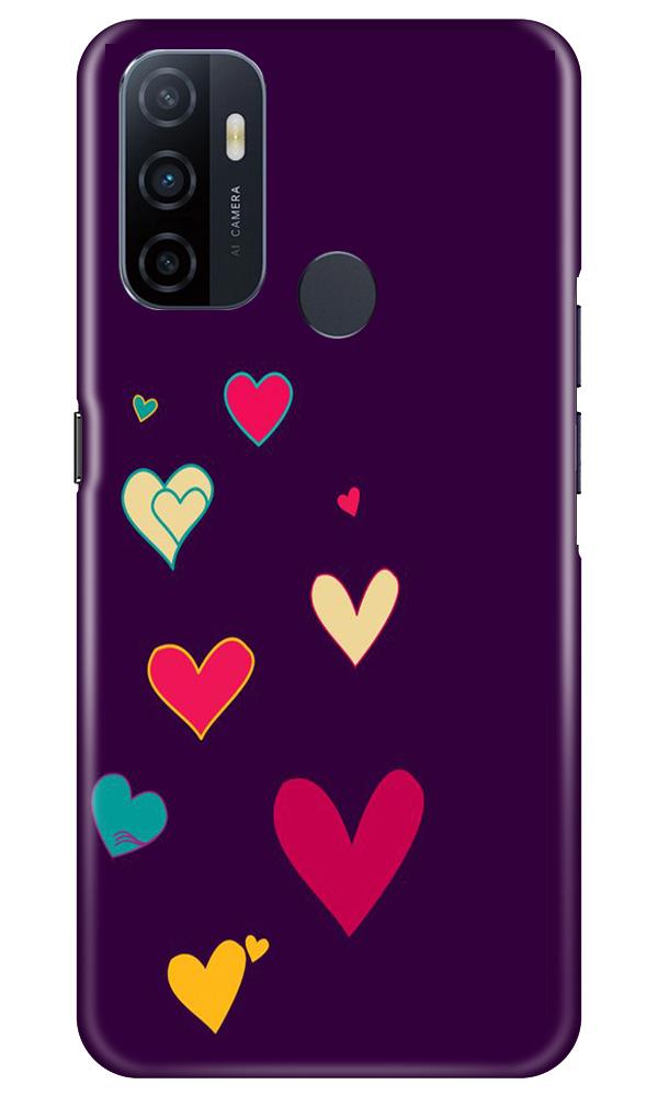 Purple Background Case for Oppo A53(Design - 107)