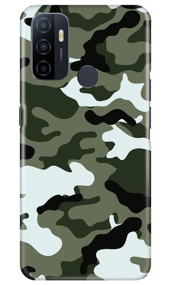Army Camouflage Case for Oppo A53  (Design - 108)