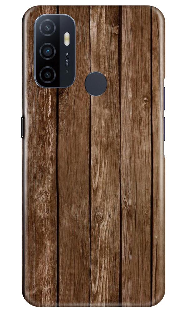 Wooden Look Case for Oppo A53  (Design - 112)