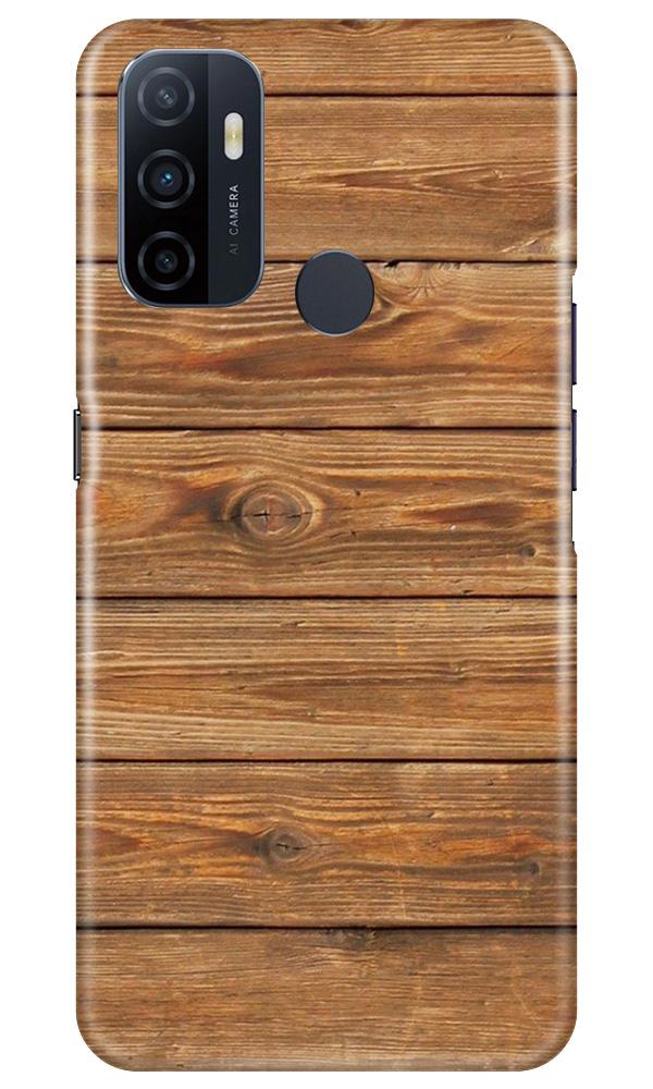 Wooden Look Case for Oppo A53  (Design - 113)