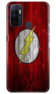 Flash Superhero Mobile Back Case for Oppo A53  (Design - 116)