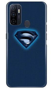 Superman Superhero Mobile Back Case for Oppo A53  (Design - 117)