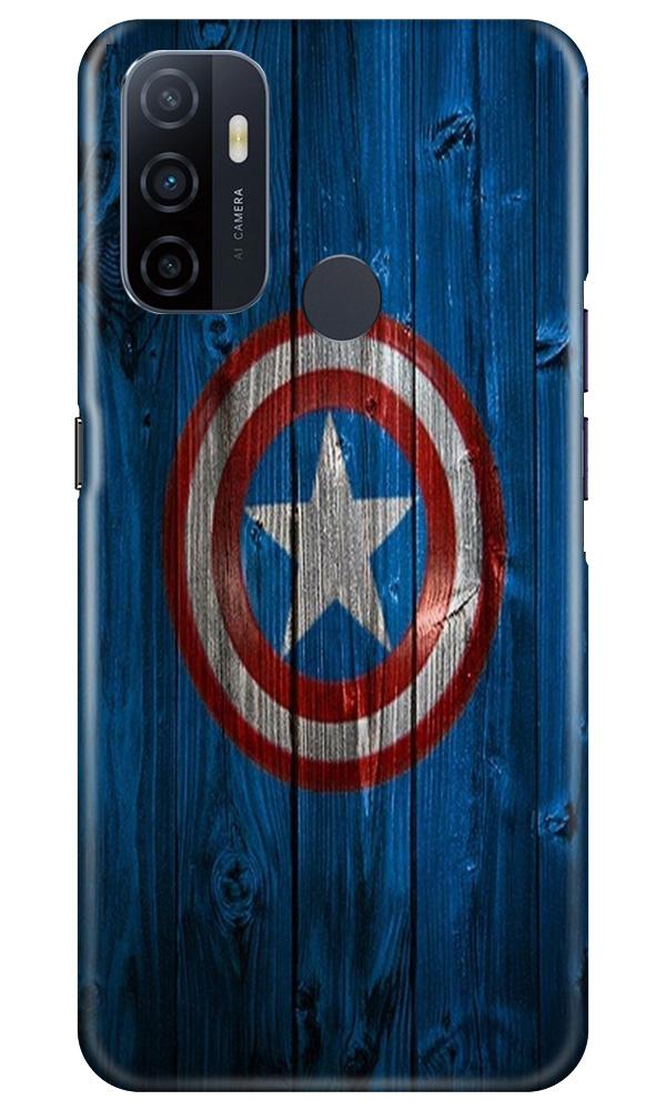 Captain America Superhero Case for Oppo A53  (Design - 118)
