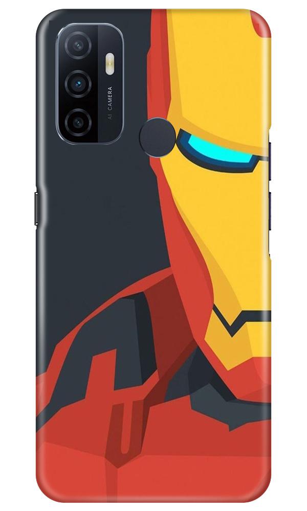 Iron Man Superhero Case for Oppo A53  (Design - 120)