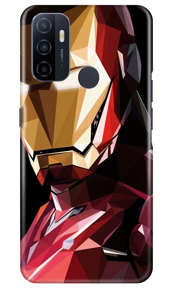 Iron Man Superhero Case for Oppo A53  (Design - 122)