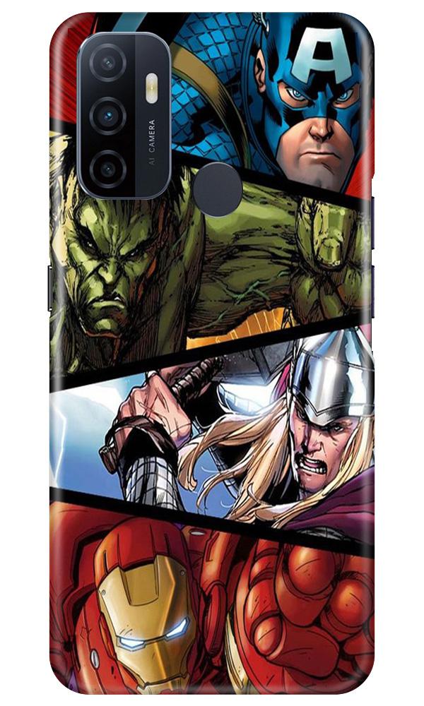 Avengers Superhero Case for Oppo A53(Design - 124)