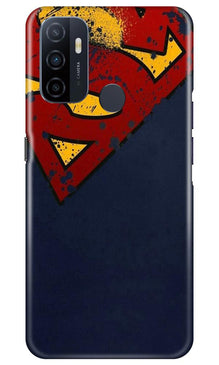 Superman Superhero Mobile Back Case for Oppo A53  (Design - 125)