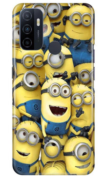 Minions Mobile Back Case for Oppo A53  (Design - 127)