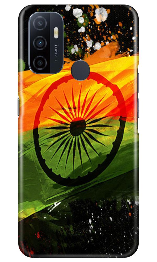Indian Flag Case for Oppo A53(Design - 137)