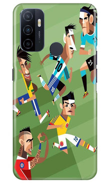 Football Mobile Back Case for Oppo A53  (Design - 166)