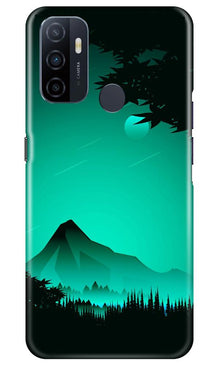 Moon Mountain Mobile Back Case for Oppo A33 (Design - 204)