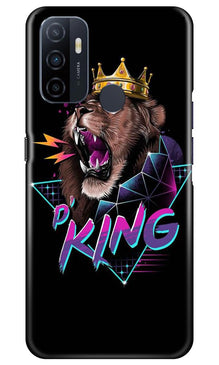 Lion King Mobile Back Case for Oppo A53 (Design - 219)