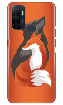 Wolf  Mobile Back Case for Oppo A53 (Design - 224)