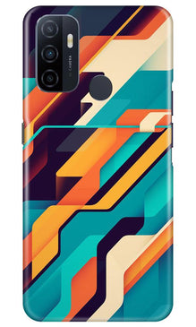 Modern Art Mobile Back Case for Oppo A53 (Design - 233)