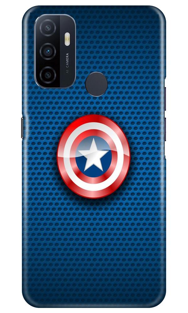 Captain America Shield Case for Oppo A53 (Design No. 253)