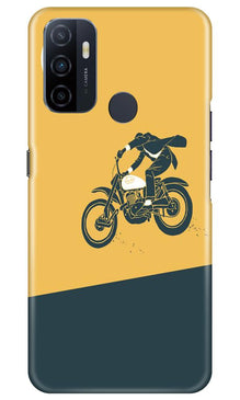 Bike Lovers Mobile Back Case for Oppo A53 (Design - 256)