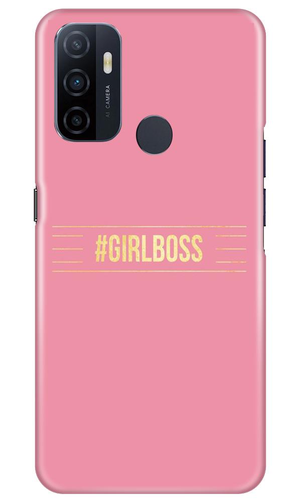 Girl Boss Pink Case for Oppo A53 (Design No. 263)