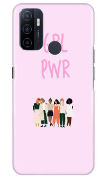 Girl Power Mobile Back Case for Oppo A53 (Design - 267)