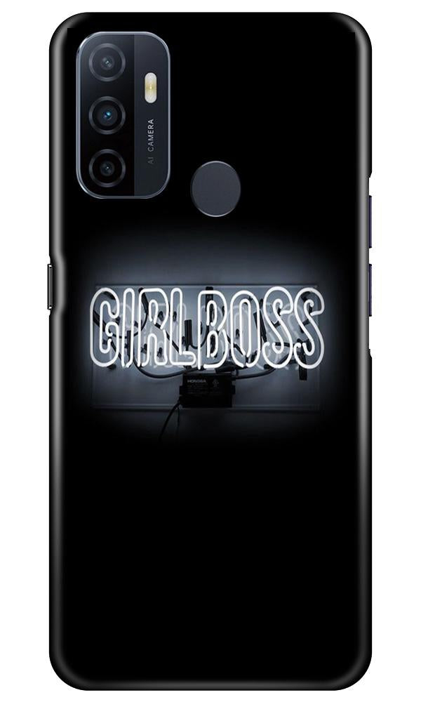 Girl Boss Black Case for Oppo A53 (Design No. 268)